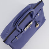 Hermès Birkin 30cm Retourne Bag in Bleu Brighton Togo Leather With Palladium Hardware