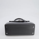 Hermès Vintage Kelly 28cm Bag in Graphite Box Leather with Palladium Hardware