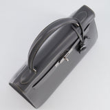 Hermès Vintage Kelly 28cm Bag in Graphite Box Leather with Palladium Hardware