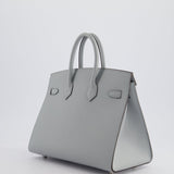 *RARE* Hermès Birkin 25cm Bag Sellier in Bleu Glacier Epsom Leather with Palladium Hardware