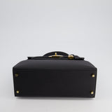 *HOT* Hermès Kelly 28cm Sellier Bag in Black Epsom Leather with Gold Hardware