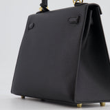 *HOLY GRAIL* Hermès Kelly 25cm Sellier Bag in Black Epsom Leather with Gold Hardware