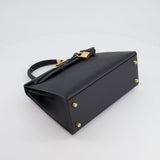 *HOLY GRAIL* Hermès Kelly 25cm Sellier Bag in Black Epsom Leather with Gold Hardware