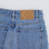 Chanel Blue Flared Jeans with Crystal CC Logo Detail Size FR 34 (UK 6)