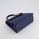 *HOLY GRAIL* Hermès Kelly 25cm Sellier Bag Bleu Navy Epsom Leather with Gold Hardware