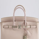 Hermès Birkin Retourne 25cm in Rose Dragee Swift Leather with Palladium Hardware