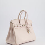 Hermès Birkin Retourne 25cm in Rose Dragee Swift Leather with Palladium Hardware