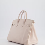 Hermès Birkin Retourne 25cm in Rose Dragee Swift Leather with Palladium Hardware