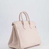 Hermès Birkin Retourne 25cm in Rose Dragee Swift Leather with Palladium Hardware