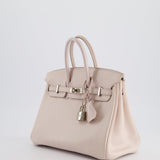 Hermès Birkin Retourne 25cm in Rose Dragee Swift Leather with Palladium Hardware