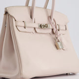 Hermès Birkin Retourne 25cm in Rose Dragee Swift Leather with Palladium Hardware