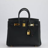 Hermès Birkin 25cm Bag Retourne in Vert Cypress Togo Leather with Gold Hardware