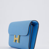 Hermès Constance To Go Bag in Celeste Epsom Leather with Gold Hardware