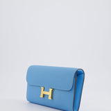 Hermès Constance To Go Bag in Celeste Epsom Leather with Gold Hardware