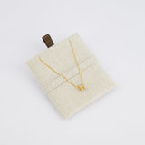 Hermès Mini Pop H Pendant in Marron Glacé with Gold Plated Hardware RPP £395