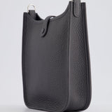 Hermès Mini Evelyne Bag in Ardoise Clemence Leather with Palladium Hardware