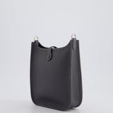 Hermès Mini Evelyne Bag in Ardoise Clemence Leather with Palladium Hardware