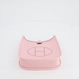 Hermès Mini Evelyne Bag in Rose Sakura Clemence Leather with Palladium Hardware