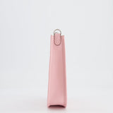 Hermès Mini Evelyne Bag in Rose Sakura Clemence Leather with Palladium Hardware