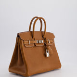 Hermès Birkin 25cm Retourne in Fauve with Barenia Faubourg Leather and Palladium Hardware