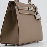 Hermès Kelly Sellier 25cm Bag in Etoupe Epsom Leather with Palladium Hardware