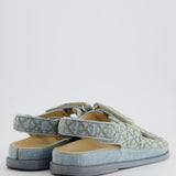 Chanel Blue Denim Quilted Dad Sandals Size EU 37.5