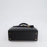 Hermès Kelly Sellier 25cm Bag in Black Epsom Leather with Gold Hardware