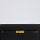 Hermès Kelly To Go Bag in Black Epsom Leather with Gold Hardware