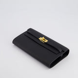 Hermès Kelly To Go Bag in Black Epsom Leather with Gold Hardware