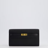 Hermès Kelly To Go Bag in Black Epsom Leather with Gold Hardware