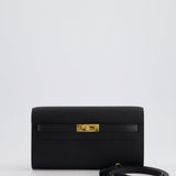 Hermès Kelly To Go Bag in Black Epsom Leather with Gold Hardware