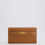 Hermès Kelly To Go Bag in Gold Evercolour Leather with Gold Hardware