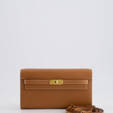 Hermès Kelly To Go Bag in Gold Evercolour Leather with Gold Hardware