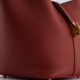 Hermès Picotin Bag 22cm in Rouge H Clemence Leather with Gold Hardware