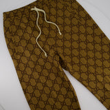 Gucci Brown GG Monogram Joggers Size XXS (UK 4)