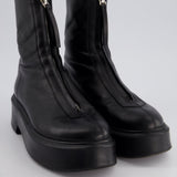 The Row Black Platform Zip Boots Size EU 40