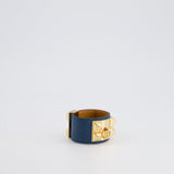 Hermes Bleu Colvert Collier de Chien Bracelet RRP £1150