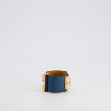 Hermes Bleu Colvert Collier de Chien Bracelet RRP £1150