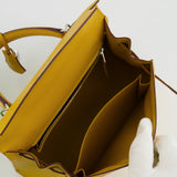 Hermès Kelly Sellier 25cm Bag in Jaune Ambre Epsom Leather with Palladium Hardware