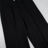 Chanel Charcoal High-Waisted Wool Trousers Size FR 34 (UK 6)