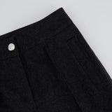 Chanel Charcoal High-Waisted Wool Trousers Size FR 34 (UK 6)