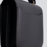 Hermès Constance Cartable Bag in Black Sombrero Leather with Gold and Black Hardware