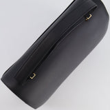 Hermès Constance Cartable Bag in Black Sombrero Leather with Gold and Black Hardware