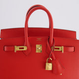 Hermès Birkin 25cm Bag Sellier in Capucine Epsom Leather with Gold Hardware