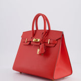 Hermès Birkin 25cm Bag Sellier in Capucine Epsom Leather with Gold Hardware