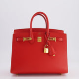 Hermès Birkin 25cm Bag Sellier in Capucine Epsom Leather with Gold Hardware