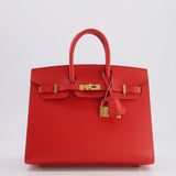 Hermès Birkin 25cm Bag Sellier in Capucine Epsom Leather with Gold Hardware