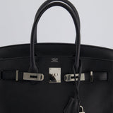 Hermès Black Birkin 30cm Bag in Togo Leather with Palladium Hardware