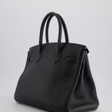 Hermès Black Birkin 30cm Bag in Togo Leather with Palladium Hardware