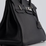 Hermès Black Birkin 30cm Bag in Togo Leather with Palladium Hardware